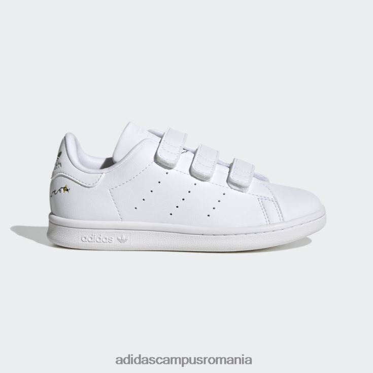 adidas campus romania pantofi stan smith violet șoc elegant copii alb/verde/mov de șoc J266N217935
