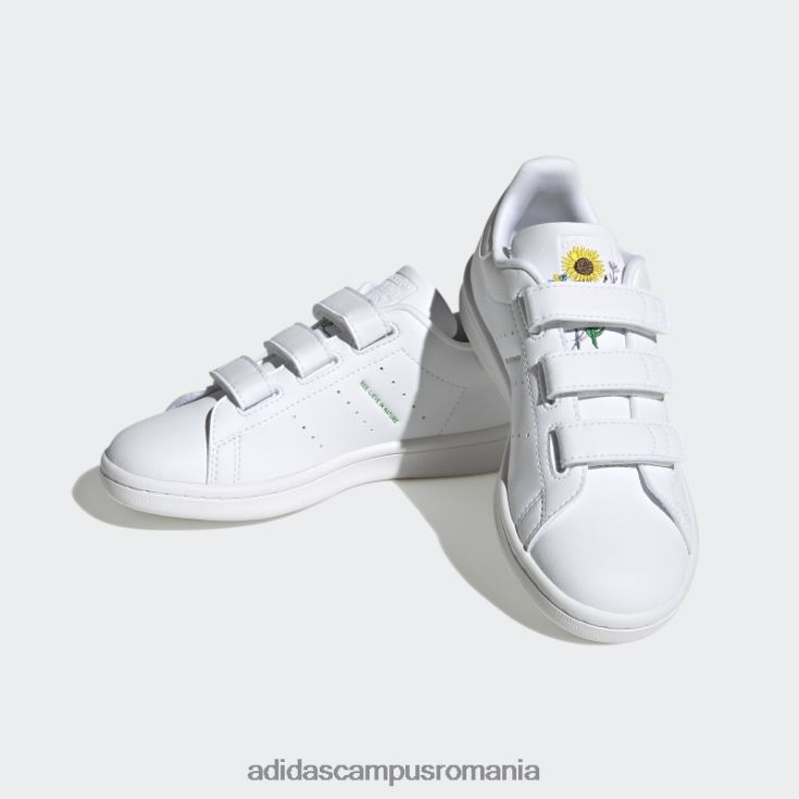 adidas campus romania pantofi stan smith violet șoc elegant copii alb/verde/mov de șoc J266N217935