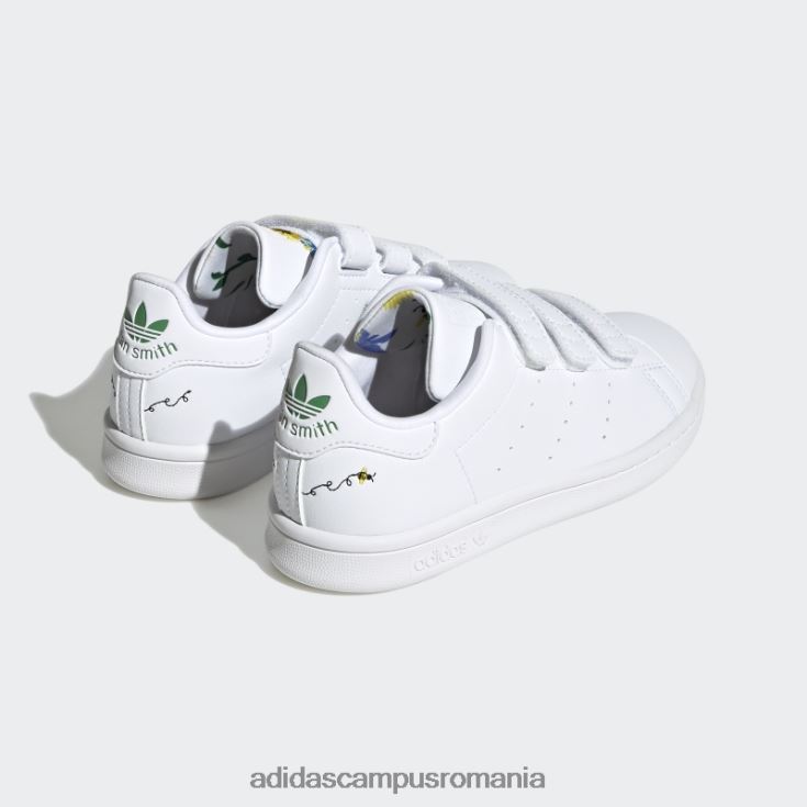 adidas campus romania pantofi stan smith violet șoc elegant copii alb/verde/mov de șoc J266N217935