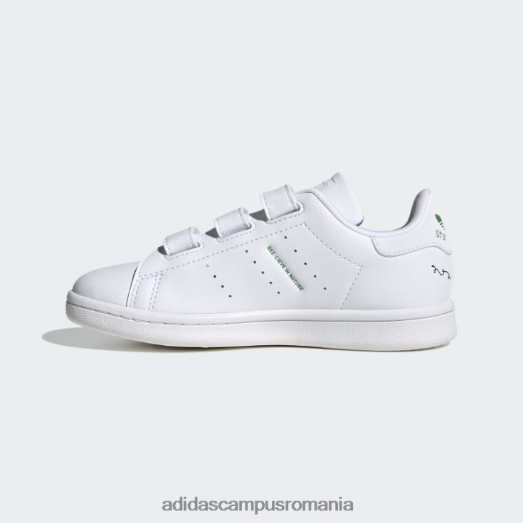 adidas campus romania pantofi stan smith violet șoc elegant copii alb/verde/mov de șoc J266N217935