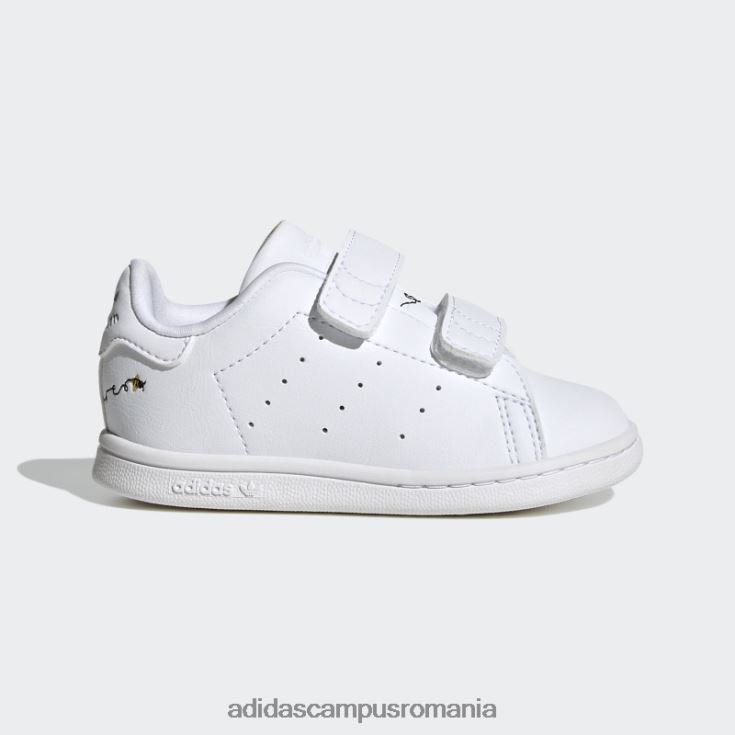 adidas campus romania pantofi stan smith violet șoc fierbinte copii alb/verde/mov de șoc J266N217931