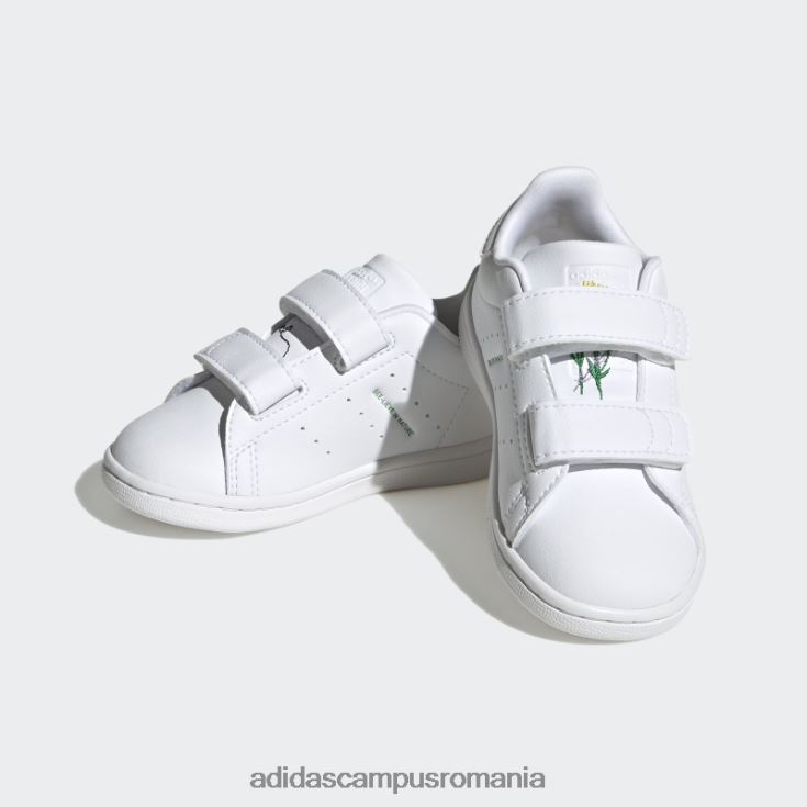 adidas campus romania pantofi stan smith violet șoc fierbinte copii alb/verde/mov de șoc J266N217931