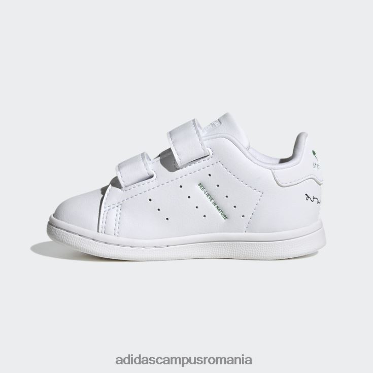 adidas campus romania pantofi stan smith violet șoc fierbinte copii alb/verde/mov de șoc J266N217931