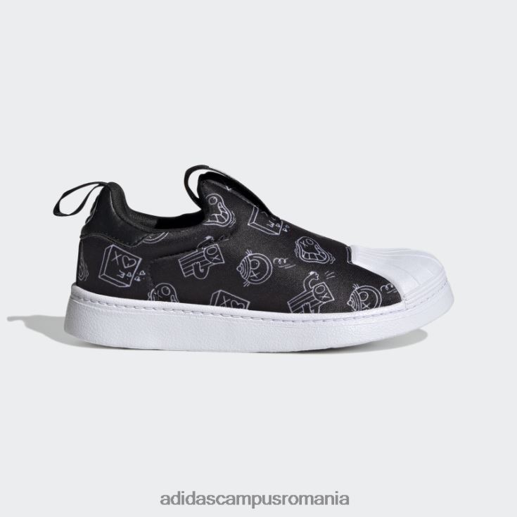 adidas campus romania pantofi superstar 360 alb elegant copii alb negru J266N211184