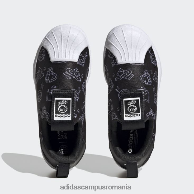 adidas campus romania pantofi superstar 360 alb elegant copii alb negru J266N211184