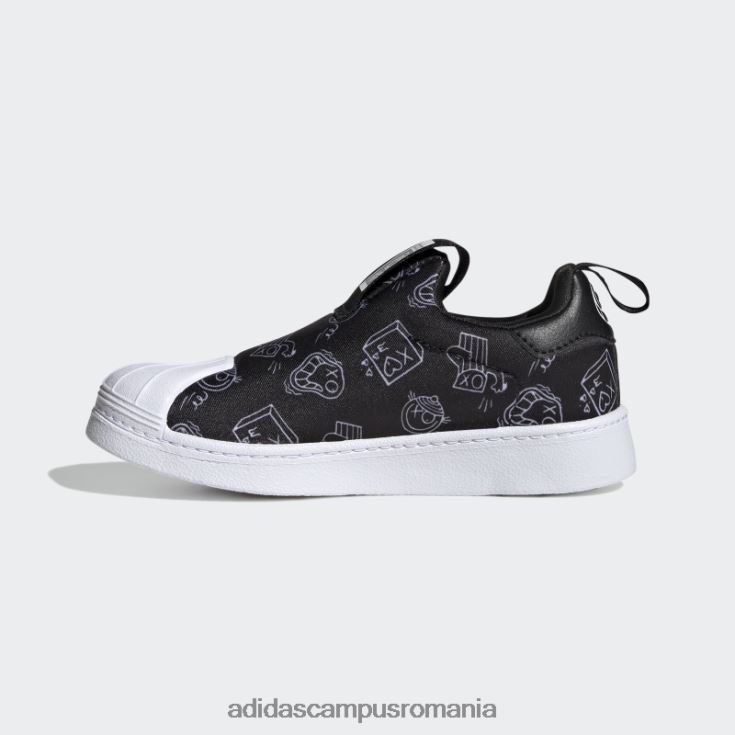 adidas campus romania pantofi superstar 360 alb elegant copii alb negru J266N211184