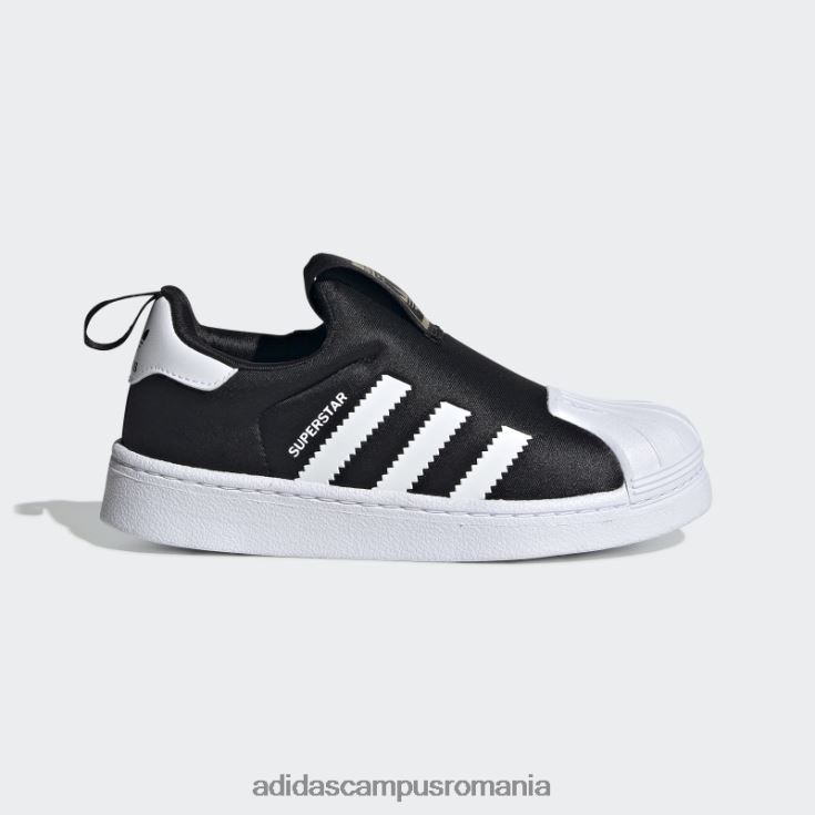 adidas campus romania pantofi superstar 360 aurii metalici copii negru/alb/auriu metalic J266N23542