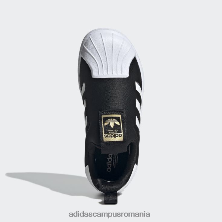 adidas campus romania pantofi superstar 360 aurii metalici copii negru/alb/auriu metalic J266N23542