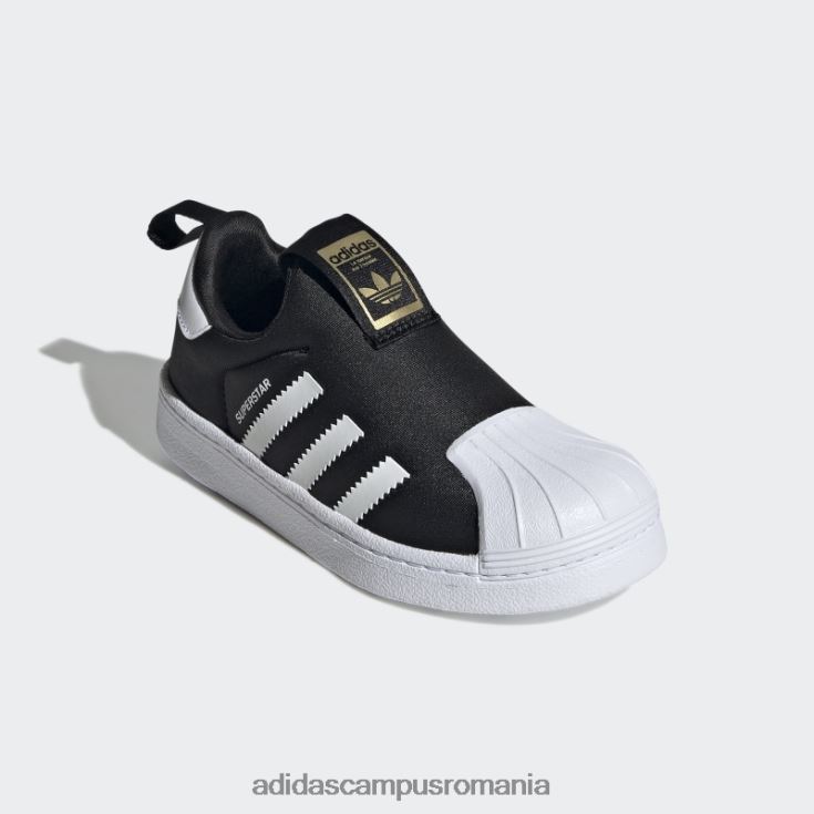 adidas campus romania pantofi superstar 360 aurii metalici copii negru/alb/auriu metalic J266N23542
