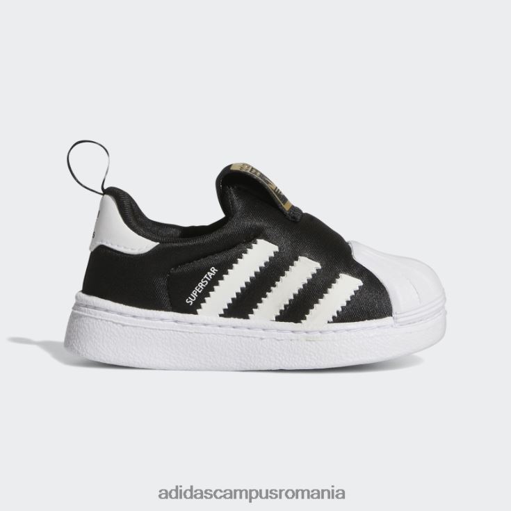 adidas campus romania pantofi superstar 360 de moda aurii metalici copii negru/alb/auriu metalic J266N217870