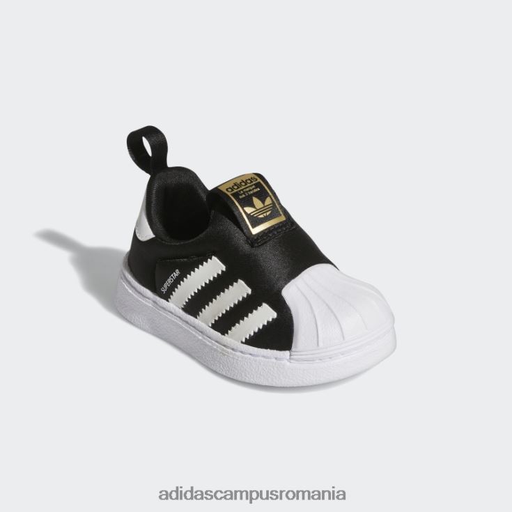 adidas campus romania pantofi superstar 360 de moda aurii metalici copii negru/alb/auriu metalic J266N217870