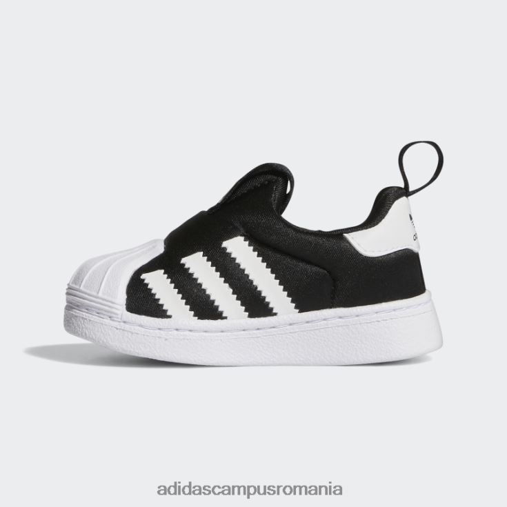 adidas campus romania pantofi superstar 360 de moda aurii metalici copii negru/alb/auriu metalic J266N217870