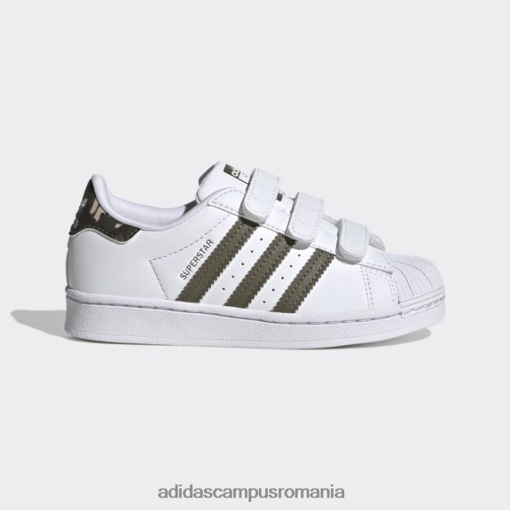 adidas campus romania pantofi superstar eleganti olive copii alb/măsliniu J266N218003