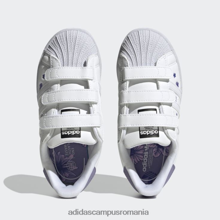 adidas campus romania pantofi superstar liliac copii alb/liliac J266N218022