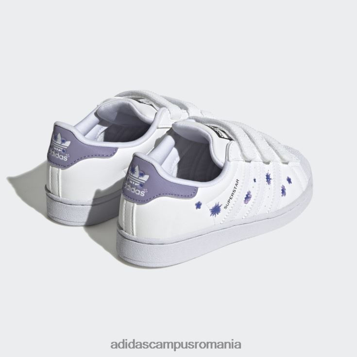 adidas campus romania pantofi superstar liliac copii alb/liliac J266N218022