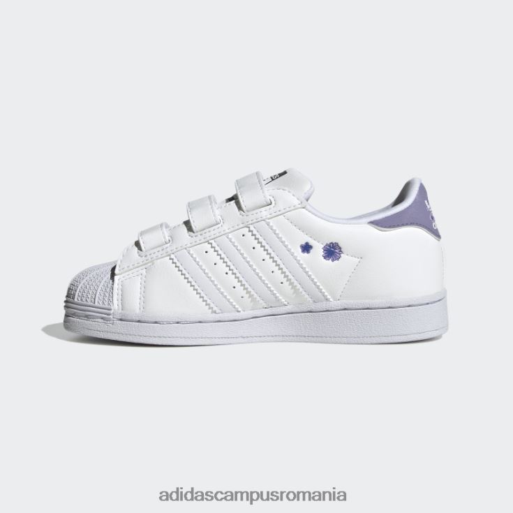 adidas campus romania pantofi superstar liliac copii alb/liliac J266N218022