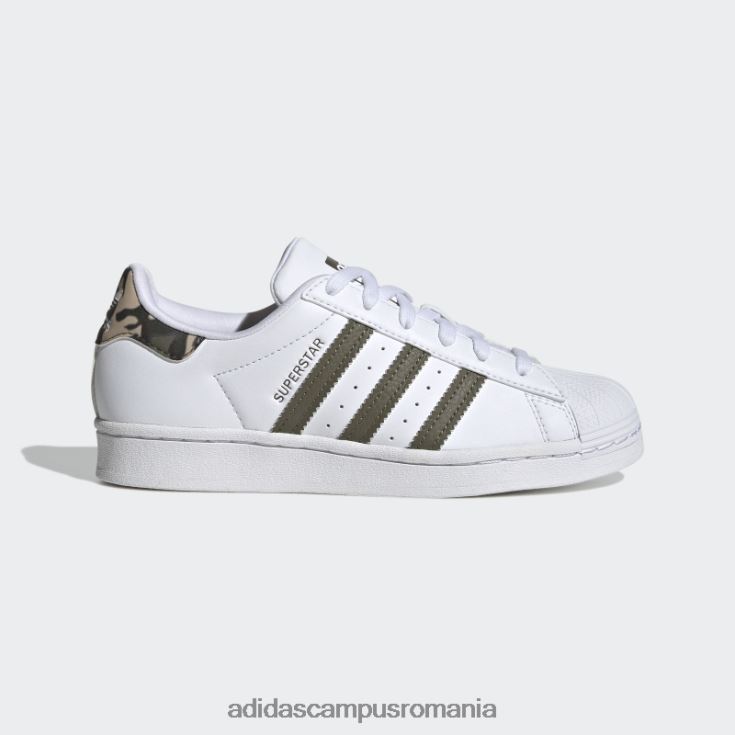 adidas campus romania pantofi superstar măsline copii alb/măsliniu J266N211251