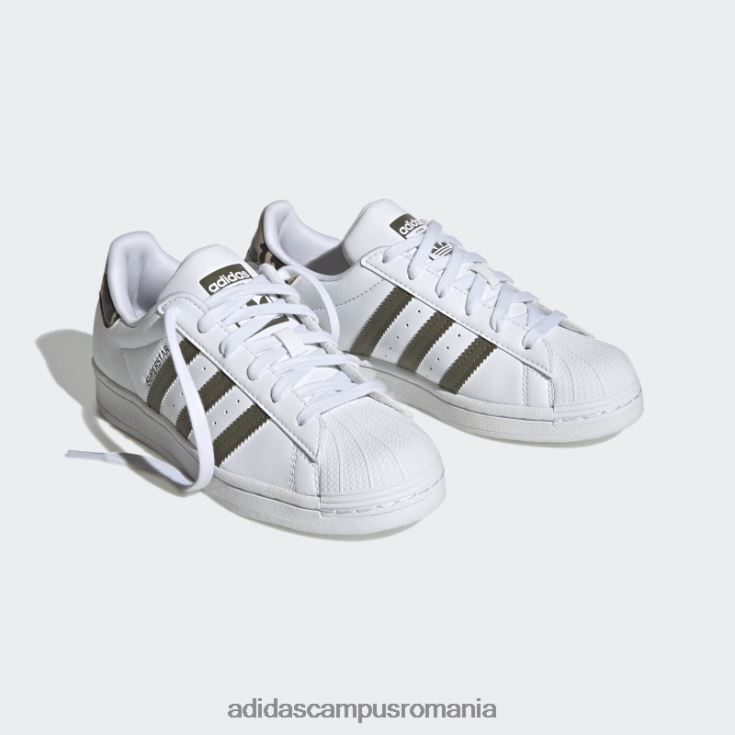adidas campus romania pantofi superstar măsline copii alb/măsliniu J266N211251