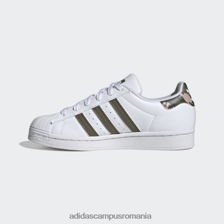 adidas campus romania pantofi superstar măsline copii alb/măsliniu J266N211251