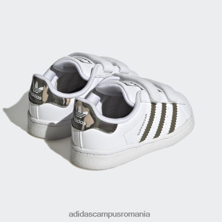 adidas campus romania pantofi superstar modei olive copii alb/măsliniu J266N217849
