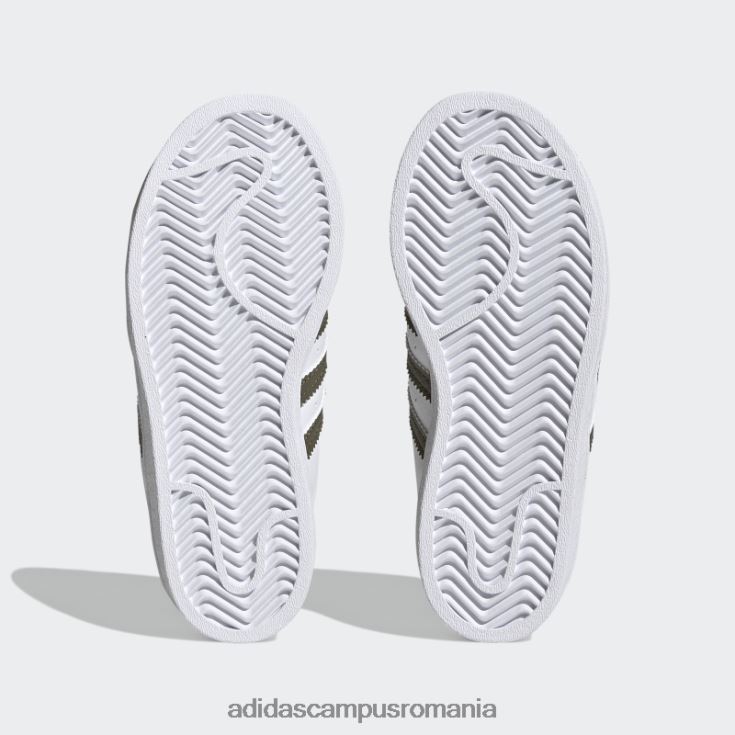 adidas campus romania pantofi superstar olive copii alb/măsliniu J266N211174