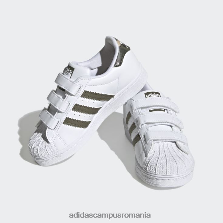 adidas campus romania pantofi superstar olive copii alb/măsliniu J266N211174