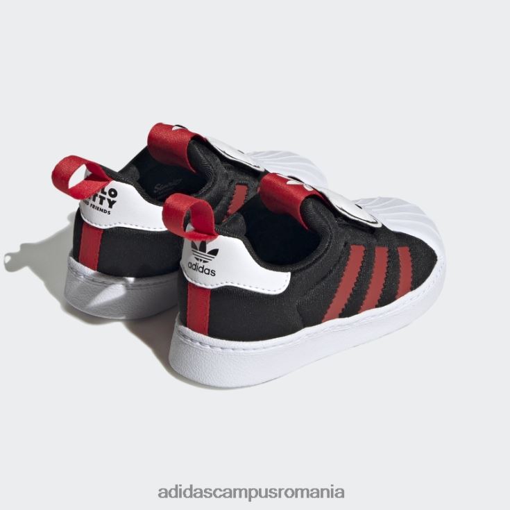 adidas campus romania pantofi superstar roșii 360 copii negru/rosu/alb J266N219112