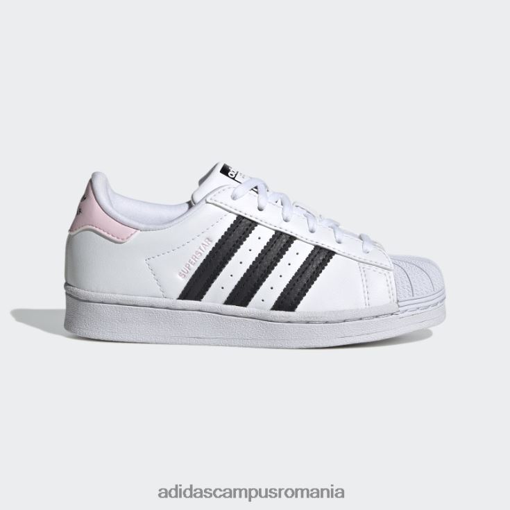 adidas campus romania pantofi superstar roz eleganti copii alb/negru/roz J266N211475