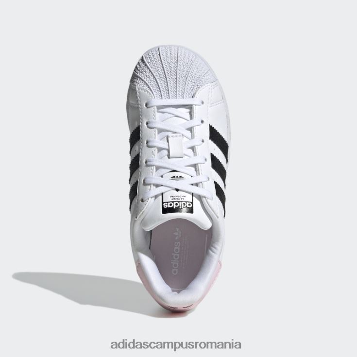 adidas campus romania pantofi superstar roz eleganti copii alb/negru/roz J266N211475
