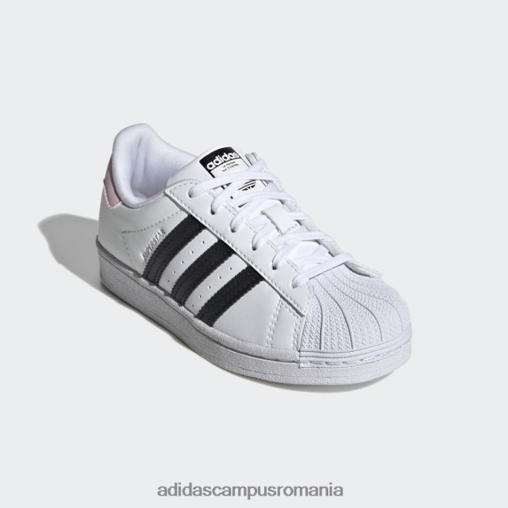 adidas campus romania pantofi superstar roz eleganti copii alb/negru/roz J266N211475
