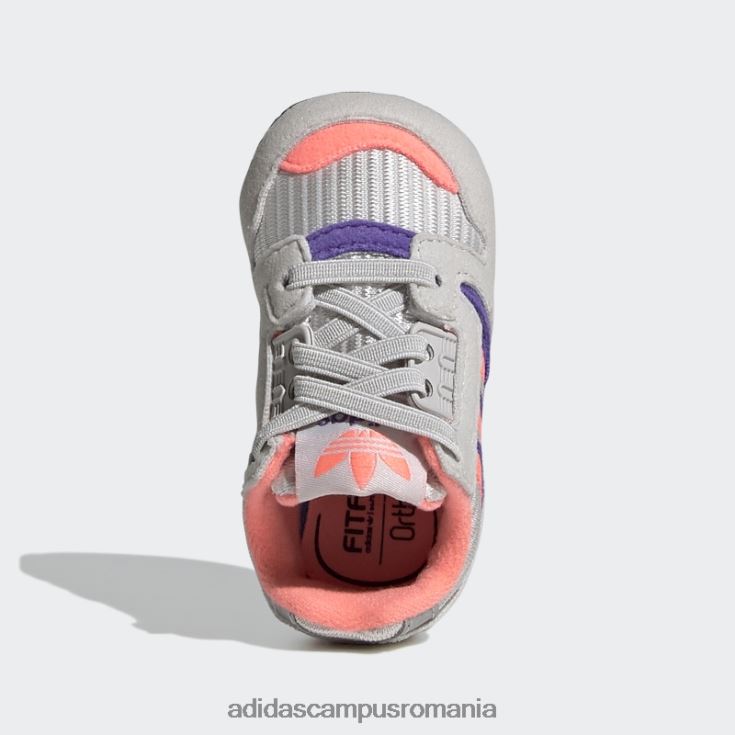 adidas campus romania pantofi zx 8000 gri copii papură gri/roșu acid/violet J266N218175