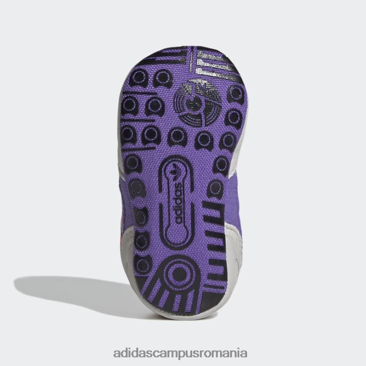 adidas campus romania pantofi zx 8000 gri copii papură gri/roșu acid/violet J266N218175