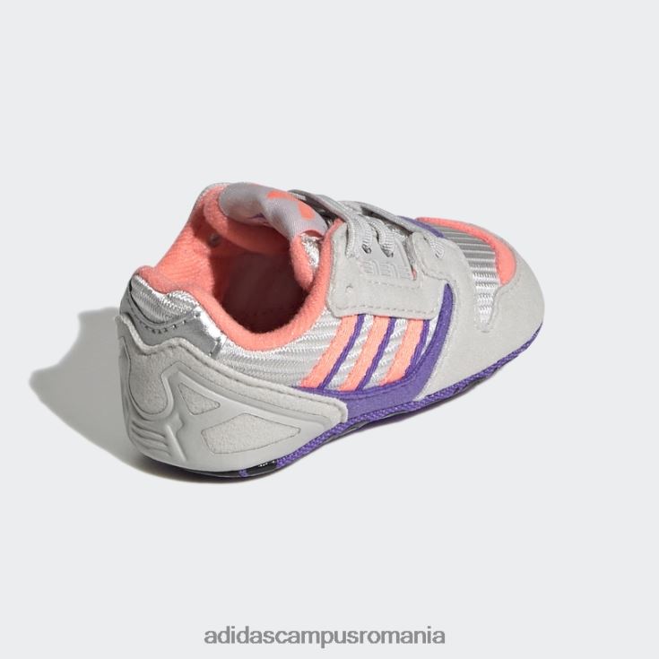 adidas campus romania pantofi zx 8000 gri copii papură gri/roșu acid/violet J266N218175