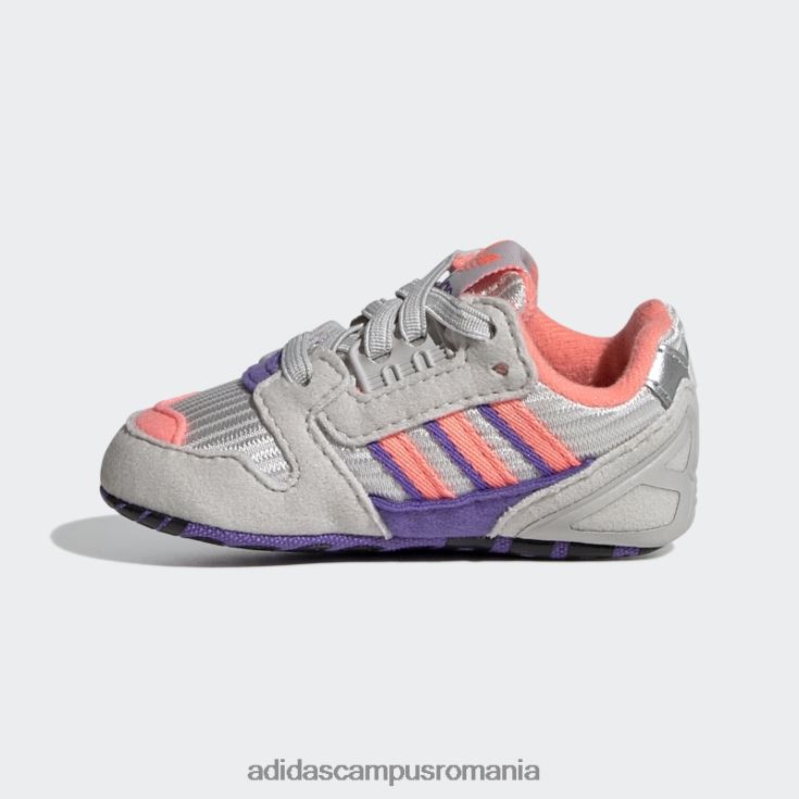 adidas campus romania pantofi zx 8000 gri copii papură gri/roșu acid/violet J266N218175