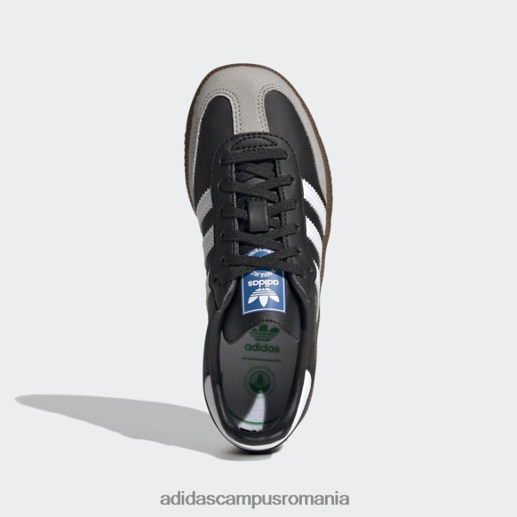 adidas campus romania samba og pantofi albi copii alb/negru/gumă J266N217648