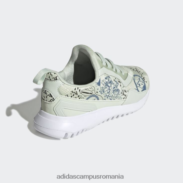 adidas campus romania verde x disney originals pantofi flex fashion copii verde/negru/alb J266N218108