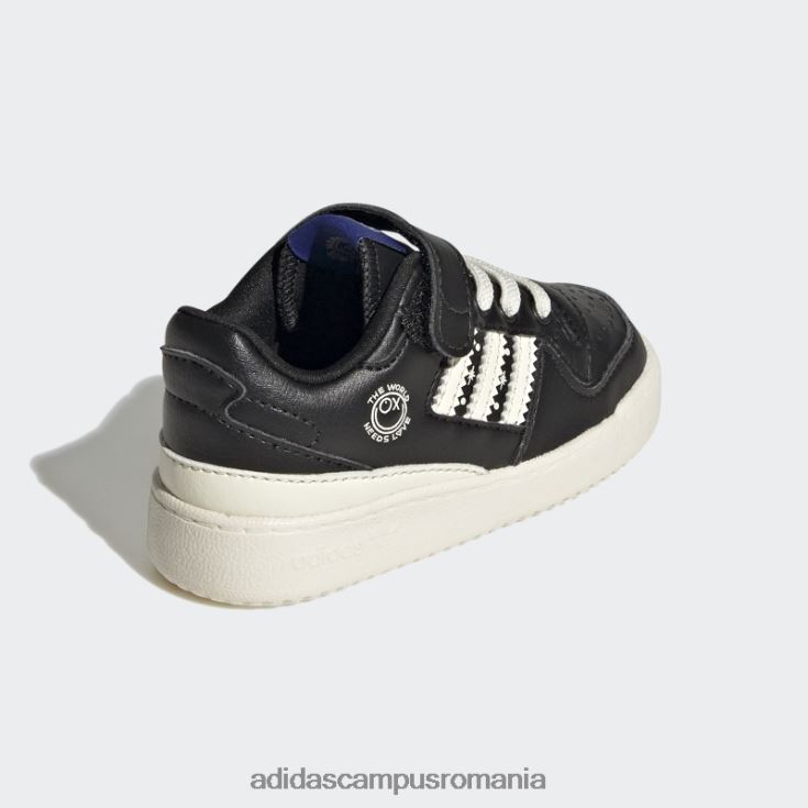 adidas campus romania forum pantofi joase moda negru/alb copii alb negru J266N224917