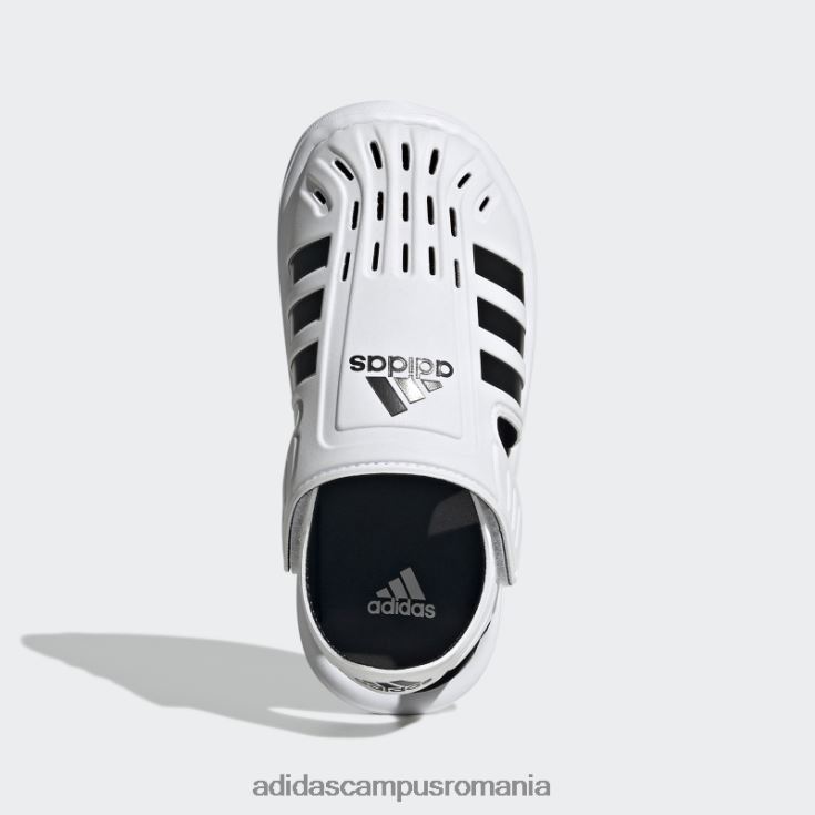 adidas campus romania sandale de apă cu vârf închis de vară albe copii alb negru J266N224920
