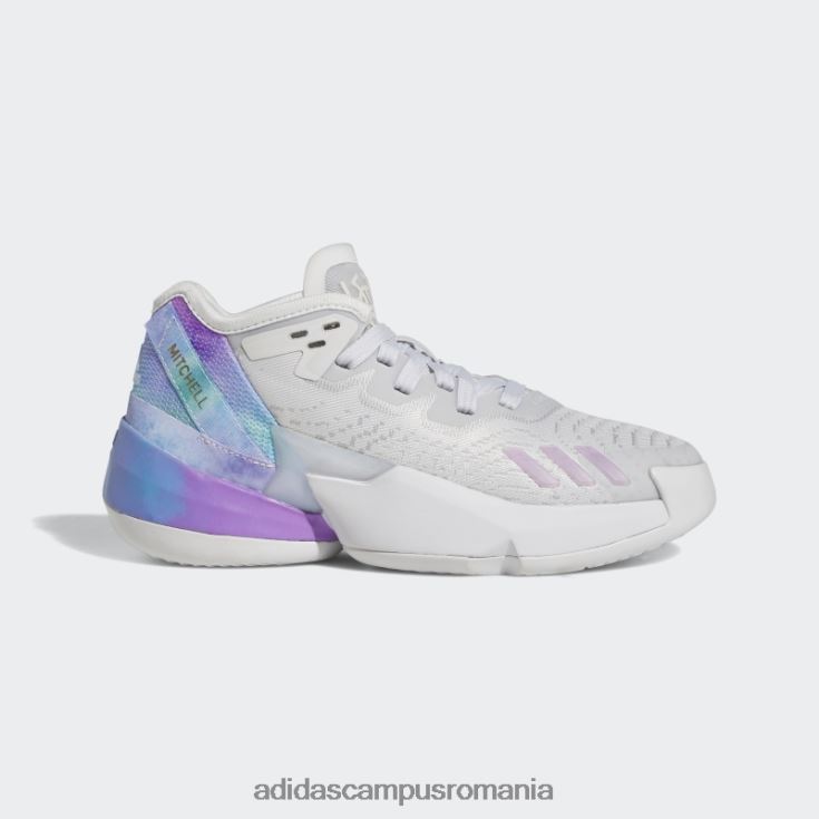 adidas campus romania alb d.o.n. numărul 4 pantofi de baschet copii alb/liliac/albastru J266N224730