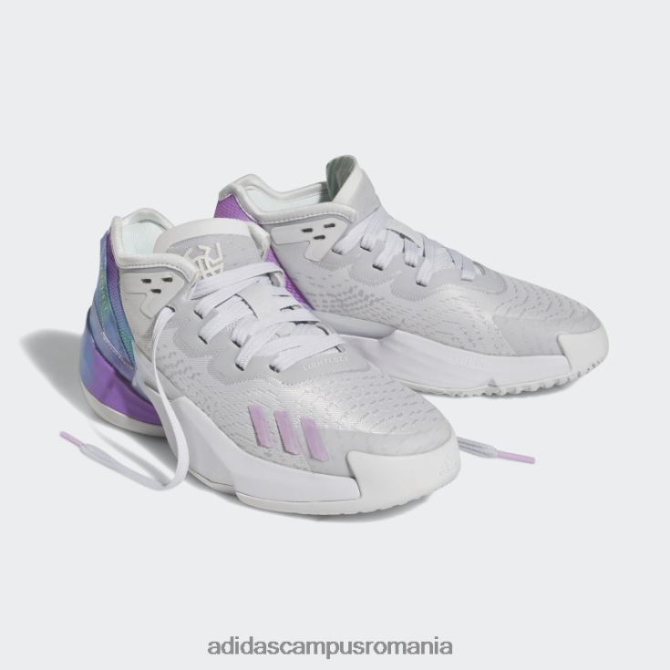 adidas campus romania alb d.o.n. numărul 4 pantofi de baschet copii alb/liliac/albastru J266N224730