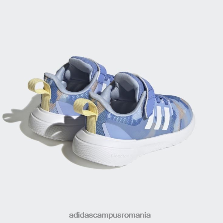 adidas campus romania albastru fortarun 2.0 cloudfoam sport alergare cu dantela elastica pantofi adidas copii albastru/alb/galben J266N224651