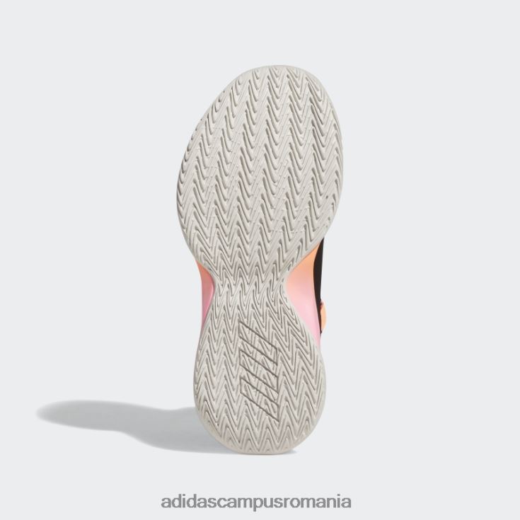 adidas campus romania cross em up 5 pantofi de baschet largi negri copii negru/argintiu/roz fascicul J266N224799