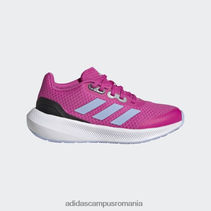 adidas campus romania falcon 3 pantofi sport din dantela fucsia copii fucsia/zori albastru/negru J266N224673