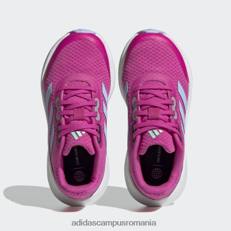 adidas campus romania falcon 3 pantofi sport din dantela fucsia copii fucsia/zori albastru/negru J266N224673