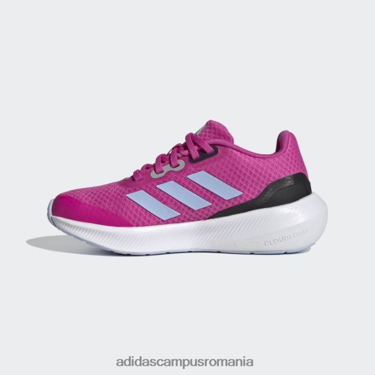 adidas campus romania falcon 3 pantofi sport din dantela fucsia copii fucsia/zori albastru/negru J266N224673