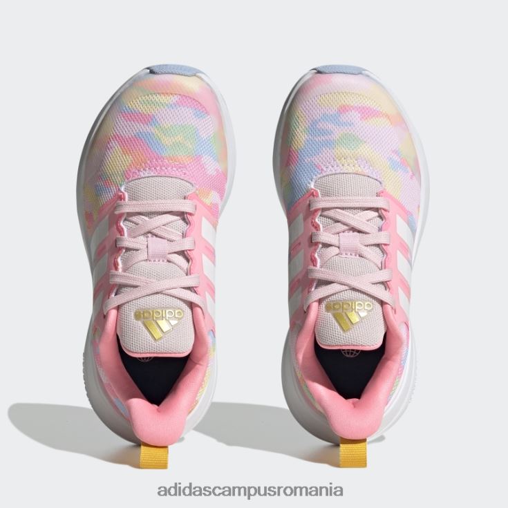 adidas campus romania fortarun 2.0 cloudfoam pantofi sport alergare dantela roz copii zori roz/alb/albastru J266N224481