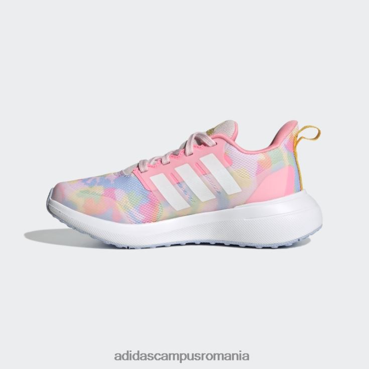 adidas campus romania fortarun 2.0 cloudfoam pantofi sport alergare dantela roz copii zori roz/alb/albastru J266N224481