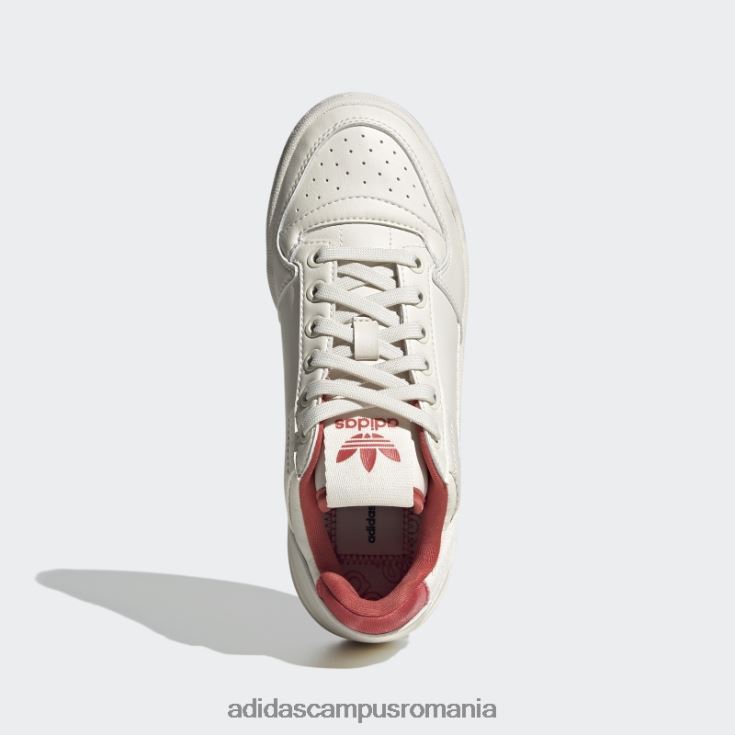 adidas campus romania forum bold pantofi jos albi copii alb roșu J266N224728