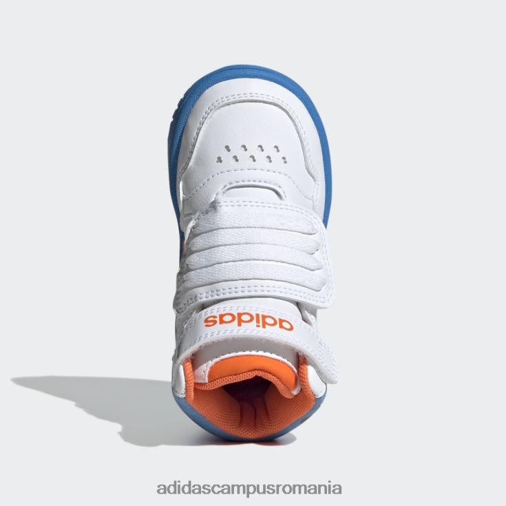 adidas campus romania mickey mid hoops pantofi portocalii copii alb/portocaliu/albastru J266N224808