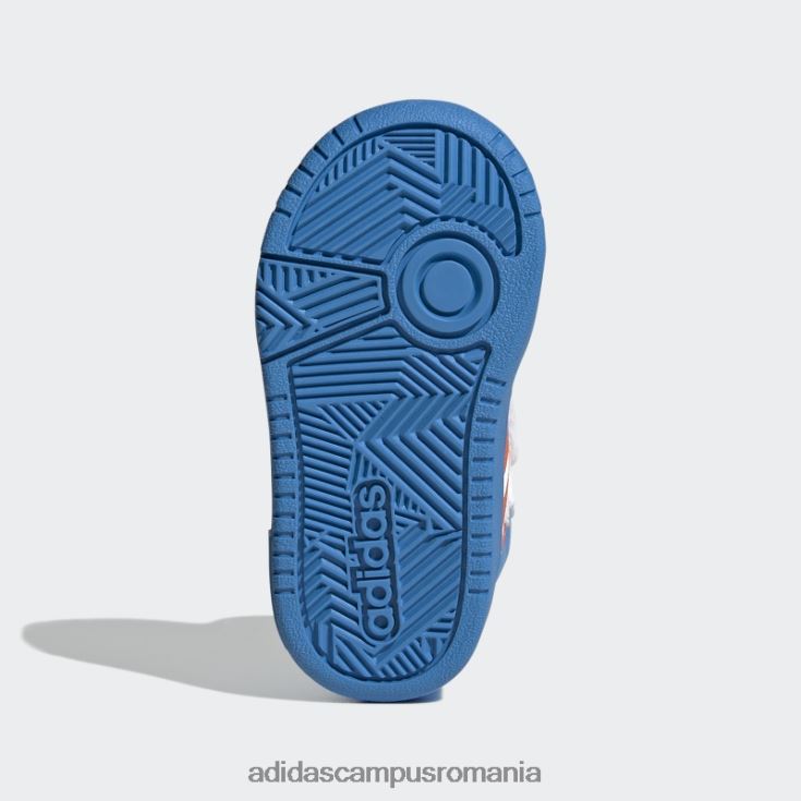 adidas campus romania mickey mid hoops pantofi portocalii copii alb/portocaliu/albastru J266N224808